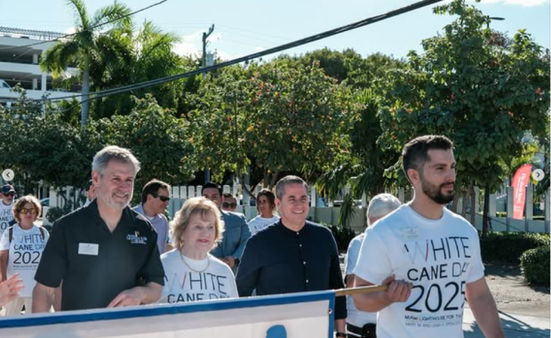 Miami-Dade County Tax Collector Dariel Fernandez Serves as Grand Marshal for Miami Lighthouse White Cane Day Walk